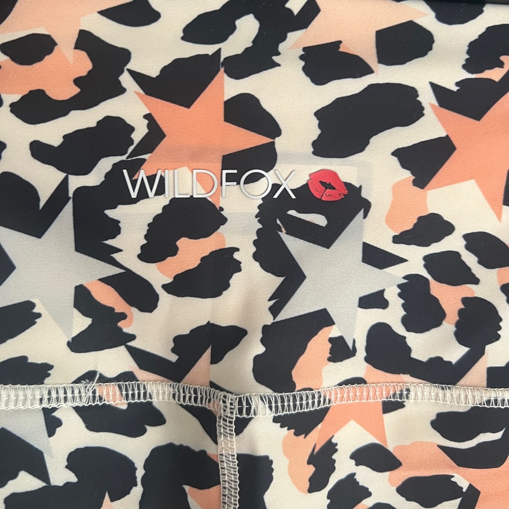 Wild Fox Star Leopard Print Women's Leggings S